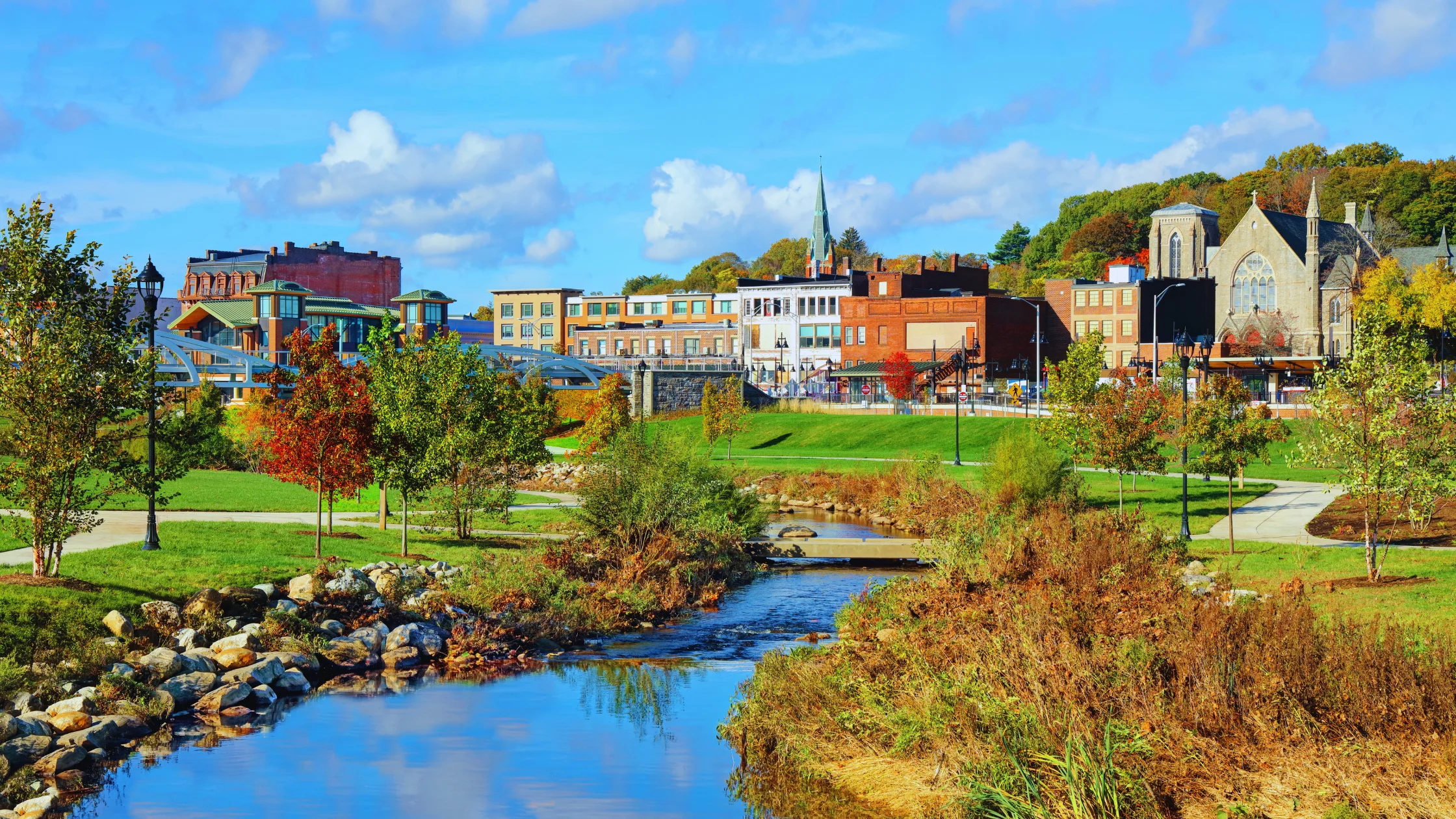 Hardwood floor in a luxurious living room